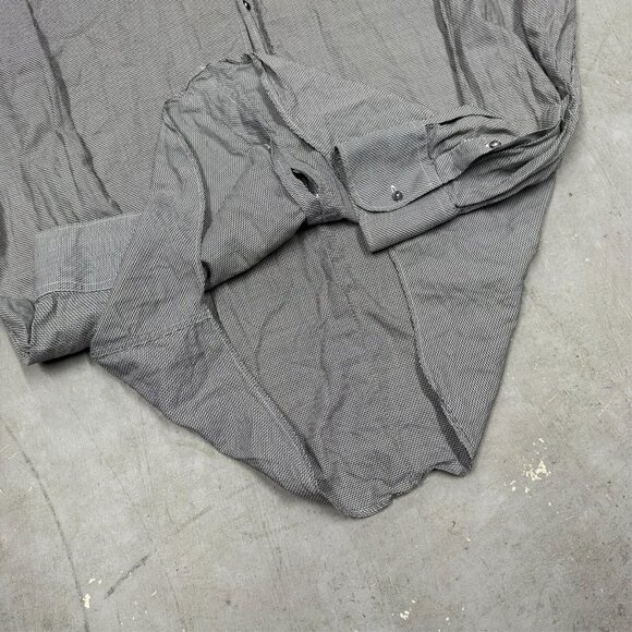 Dolce & Gabbana Gold Dress Shirt Slim Fit Textured Italy 39 15 1/2 Medium - Picture 7 of 8